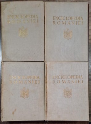ENCICLOPEDIA ROMANIEI, sub redactia lui Dimitrie GUSTI (VOL I - IV) - cu majoritatea portretelor foto