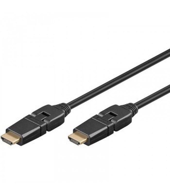 Cablu Hdmi 360 grade 2m 2.0v Ethernet 3D Goobay foto