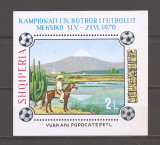 Albania 1970 - C M de fotbal - Mexic, MNH, Nestampilat