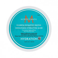 Masca pentru par uscat cu fir fin Weightless Hydrating Mask, 500 ml, Moroccanoil