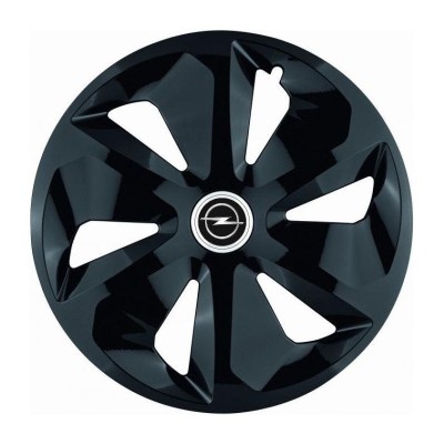 Set 4 Capace Roti Roco Negru R15, pentru Opel foto