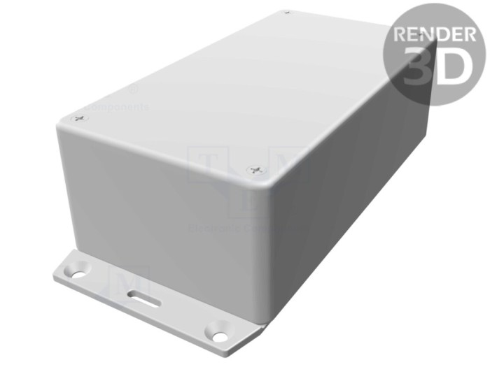 Carcasă universală ABS gri IP54