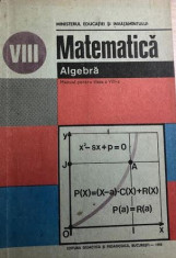 Matematica Algebra manual clasa a VIII-a foto