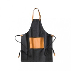 Sort de bucatarie, Vinga by AleXer, 42FEB230677, Unisex, 90x70x0.5 cm, Bumbac, Negru, saculet voiaj inclus foto