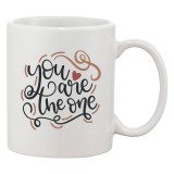 Cana alba personalizata &#039;You are the one&#039;, INOVATIX&reg;. 330ml, Oem