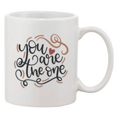 Cana alba personalizata 'You are the one', INOVATIX&reg;. 330ml