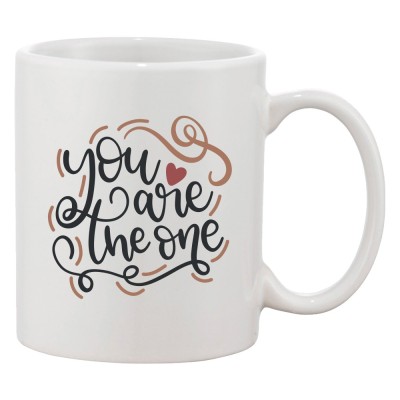 Cana alba personalizata &amp;#039;You are the one&amp;#039;, INOVATIX&amp;reg;. 330ml foto