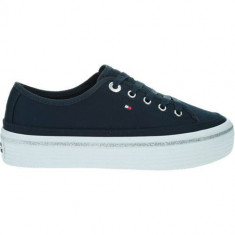 Tenisi Femei Tommy Hilfiger Glitter Detail Flatform FW0FW05013DW5 foto