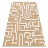 SPARK 0711A covor bej / cremă - Labirint, sisal, structural, 140x190 cm