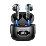Casti Wireless in-ear HE-050, Bluetooth 5.3, Afisaj Digital, Autonomie 20 ore, Casti In Ear