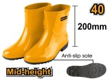 Cizme Cauciuc Galbene Scurte marimea 42 INGCO SSH102L.42