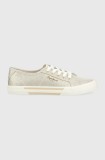 Pepe Jeans tenisi BRADY femei, culoarea auriu, PLS31439
