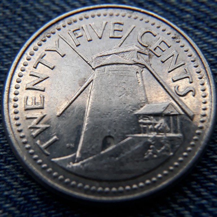 2n - 25 Cents 2003 Barbados