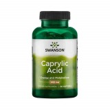 Caprylic Acid 600 miligrame 60 capsule Swanson, Swanson Health Products