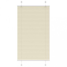 vidaXL Jaluzea plisată Crem 70x100 cm Lățime țesătură 69,4 cm 4015273