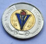 131. Moneda Canada 2 dollars 2020 (75 years since the end of WW2 - color)