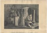 Cumpara ieftin Acquaforte Natura statica Giorgio Morandi 16x21 cm, Cerneala, Altul