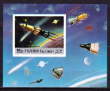 Cumpara ieftin ✅( C36 ) 1972 Fujeira &quot;Misiuni -spatiul cosmic&quot; ,Mi. A 977 B , colita 103B nedantelata ! , cota 8.50 Є ,MNH, Spatiu, Nestampilat