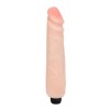 Vibrator Realistic Big 25cm, TPR+ABS, Diametru 4.5cm, Natural, Vibratii Multiple, Baterii AA (nu sunt incluse)