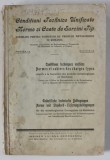 CONDITIUNI TEHNICE UNIFICATE , NORME SI CAIETE DE SARCINI TIP ..PENTRU FURNITURI DE PRODUSE METALURGICE IN ROMANIA , 1932 , VEZI DESCRIEREA !