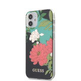 Cumpara ieftin Husa Cover Guess N*1 Flower pentru iPhone 12 Mini Black