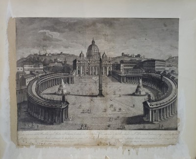 PIETRO RUGA - BASILICA ST. PIETRO, VATICAN, 1824 foto