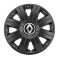 Set 4 capace roti Cosmos Negru R15, pentru gama auto Renault
