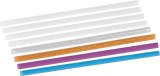 Bete de lipit cu silicon Strend Pro (rezerve), culori diverse, 7x185 mm, set 8 bucati