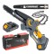 Fierastrau cu acumulator, tip drujba, 2x baterie 2Ah, Powermat