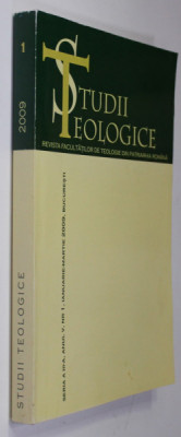 STUDII TEOLOGICE - REVISTA FACULTATILOR DE TEOLOGIE DIN PATRIARHIA ROMANA , ANUL V , NR. 1 , IANUARIE - MARTIE , 2009 foto