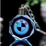 Breloc auto din cristal cu LED - Logo BMW