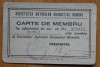 Carte de membru al Societatii Autorilor Dramatici Romani, Mihail Sorbul, 1923