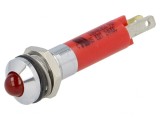 Lampă LED de Control Roșie 24V &Oslash;8mm IP40