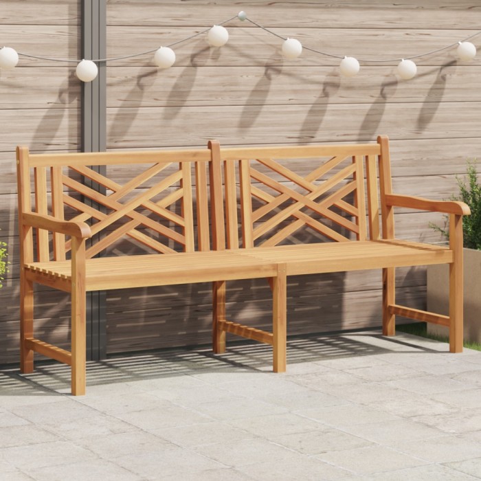 vidaXL Bancă de grădină Maro 228 x 60 x 90 cm Lemn masiv de tec