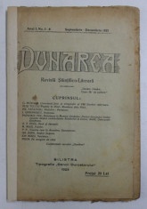 DUNAREA - REVISTA STIINTIFICO - LITERARA , ANUL I , NO 5 - 8 , SEPTEMBRIE - DECEMBRIE , 1923 foto