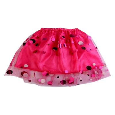 Fusta de carnaval cu paiete Pink, talia 44-74 cm, 30 cm foto