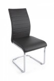 Cumpara ieftin Scaun cu spatar din piele ecologica gri antracit Myra 41 cm x 60 cm x 98 h x 47 h