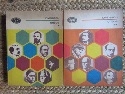 E. Lovinescu - Critice - vol. I si II. ( B.P.T. ) foto