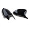 Set capace oglinzi Batman Style pentru Bmw Seria 3 E90, E91, E92, E93, Seria 1 E81, E82, E87, E88 negru lucios