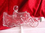 STICLA BAUTURA DE COLECTIE MOTOCICLETA DECANTOR BAUTURA DIN STICLA KEFLA FRANTA 24 CM