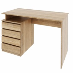 Birou PC din pal maro stejar sonoma Hany 118x60x75 cm