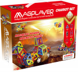 Set de constructie magnetic - 66 piese PlayLearn Toys, MAGPLAYER