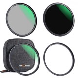 Kit filtre K&amp;F Concept 82mm MCUV+CPL+ND1000 si inel magnetic SKU.1657