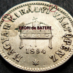 Moneda istorica 10 FILLER - UNGARIA / Austro-Ungaria, anul 1894 * cod 2592 ERORI