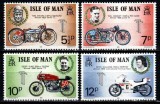 Isle of Man 1975 &ndash; Tourist Trophy (TT) Motorcycle Racing &ndash; serie completă 4 timbre MNH