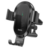 Cumpara ieftin Incarcator Auto Wireless HOCO, CA105 Guide, Quick Charge, 15W, Negru