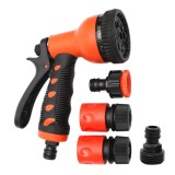 Cumpara ieftin Pistol de stropit cu 4 accesorii, 8 functii, 1/2&quot;, portocaliu - negru