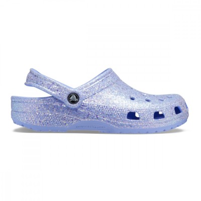 Saboți Crocs Classic Glitter Clog Mov - Moon Jelly foto