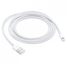 Cablu de date si incarcare MD819ZM/A, USB to Lightning pentru Apple iPhone 5/6/7/8/X/XS/XSMAX/XR, 2m, Foxconn, Bulk