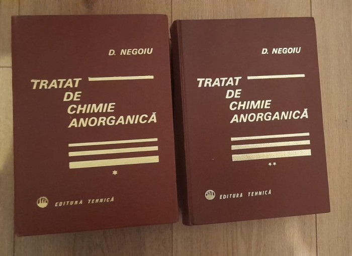 Tratat de chimie anorganica - D.Negoiu 2 vol.